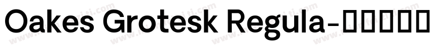 Oakes Grotesk Regula字体转换